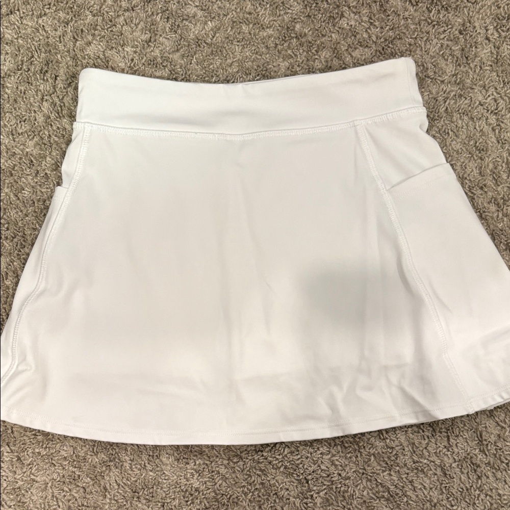 Girls Tommy Bahama Active White Performance Skort with  Logo